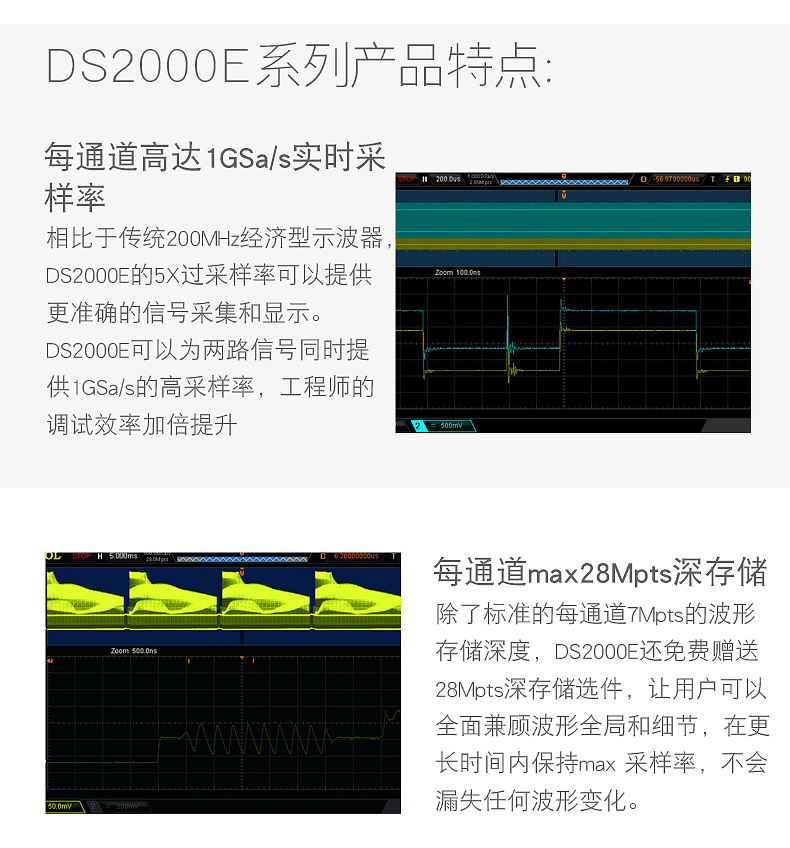 DS2000E系列 产品特点